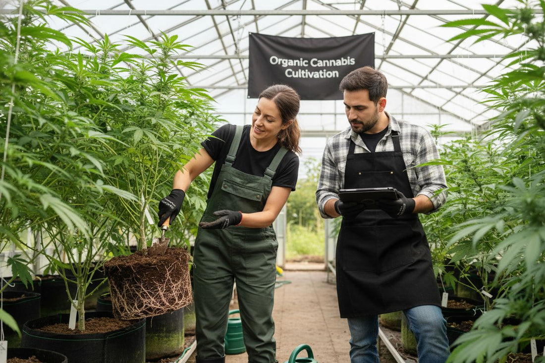 organic cannabis cultivation image