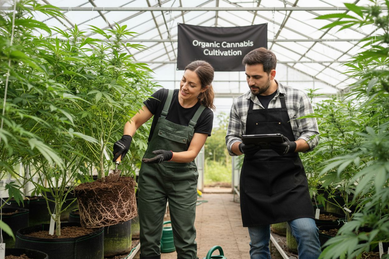 organic cannabis cultivation image