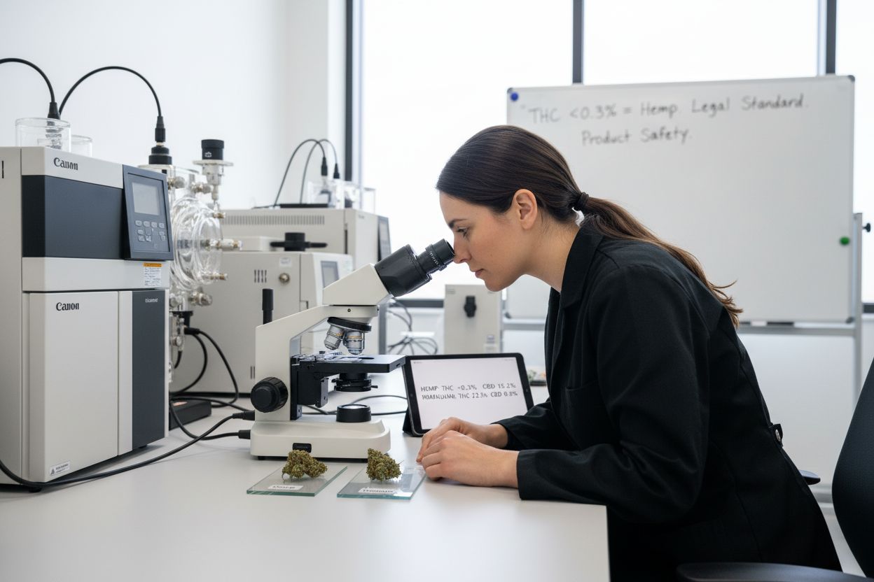 laboratory hemp marijuana comparison