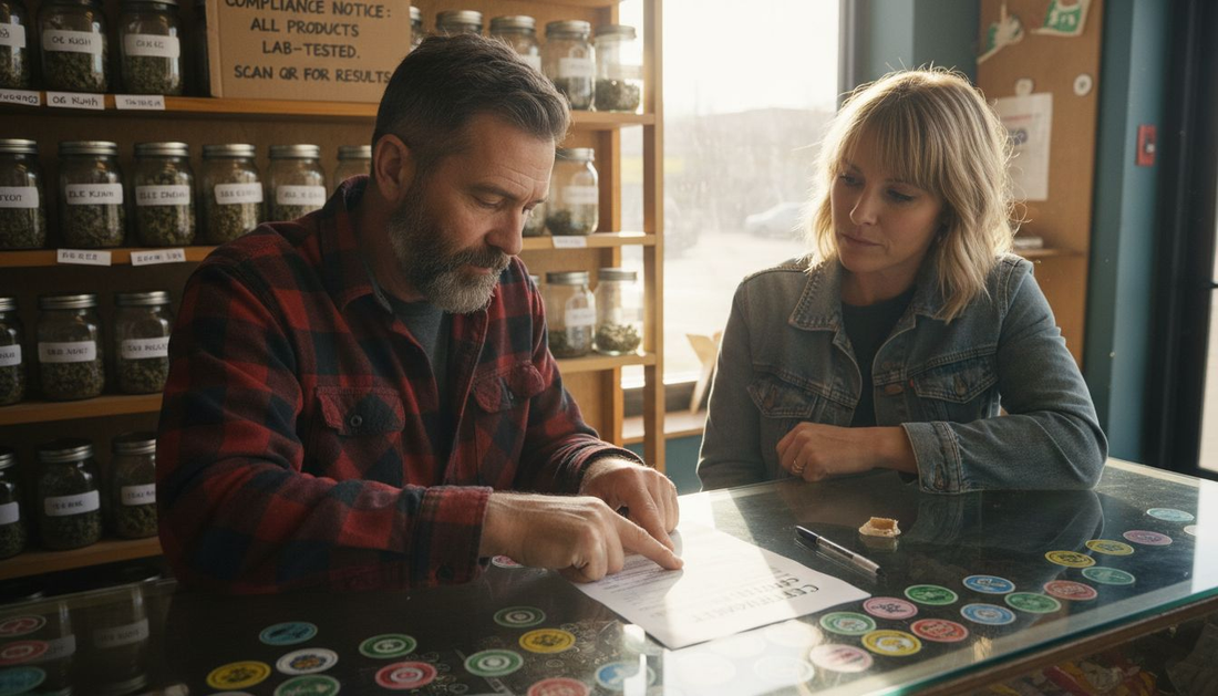 Dispensary owner explains product Certificate of Analysis