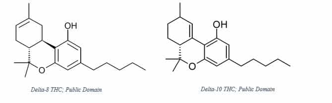 What is the difference between Delta 8 and Delta 10?